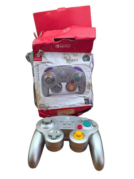 Controller  Gamecube pentru Nintendo Switch Wirelless Silver