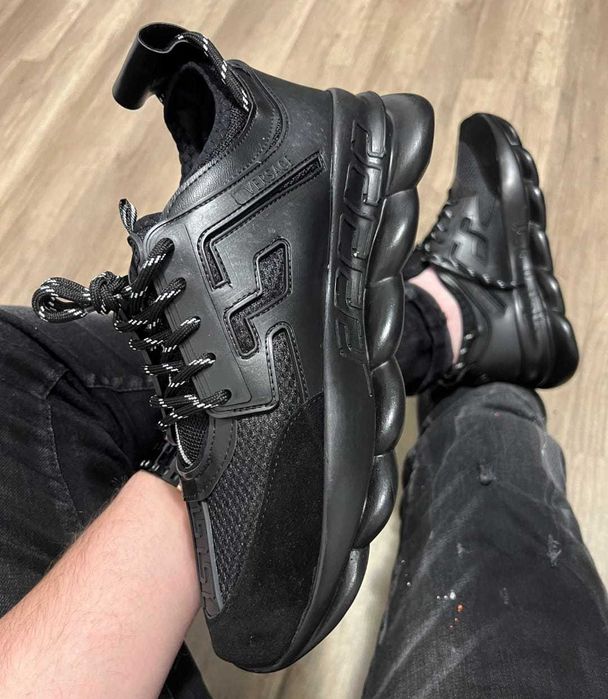 Adidasi VERSACE CHAIN negru -36-45 - Verificare colet