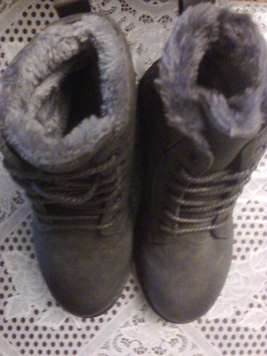 Ботинки.Кожаные.Новые.Зимние
