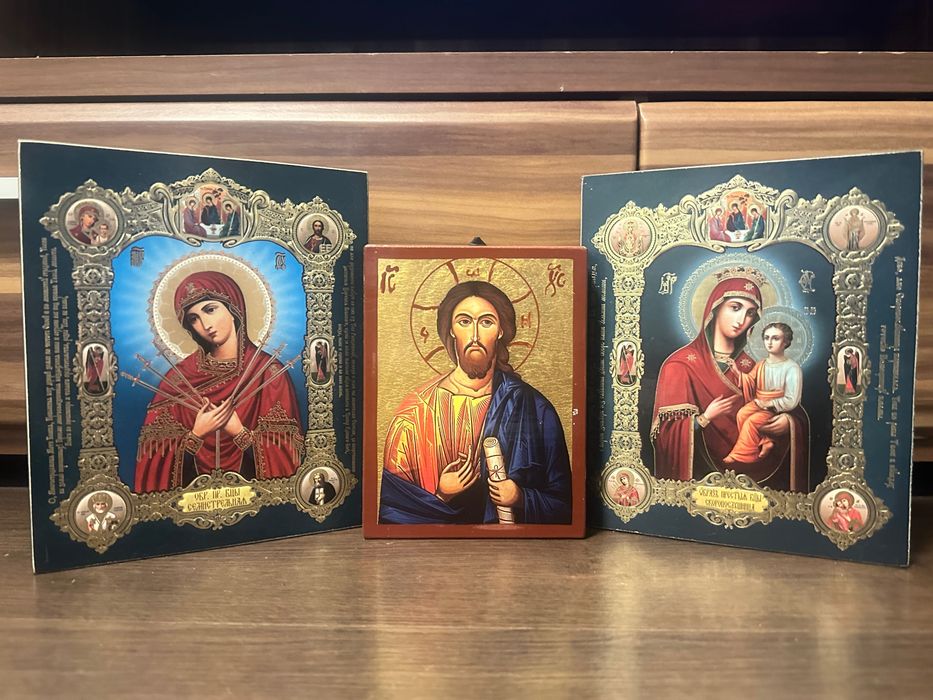 Icoane - Sf. Fecioară Maria, Sf. Mihail și Gavril, Sf. Nicolae