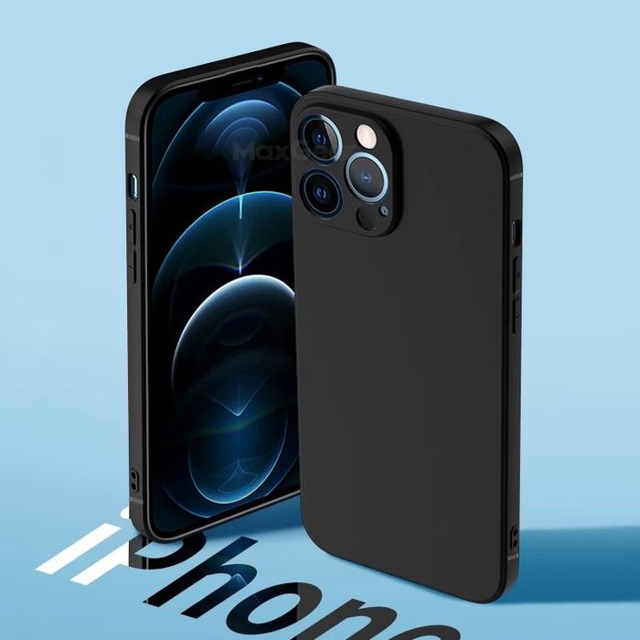 Iphone 13/14/15/16 MINI Pro Max - Husa Silicon Slim Neagra Transparent