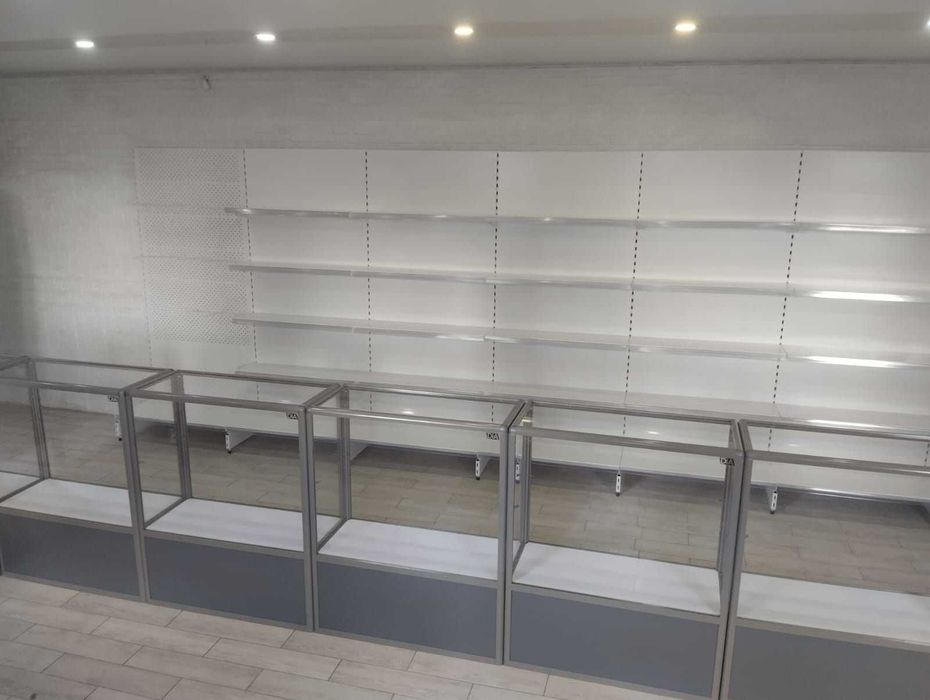 Прилавок витрина, стеклянная, metal oynaly vitrina va prilavkalar