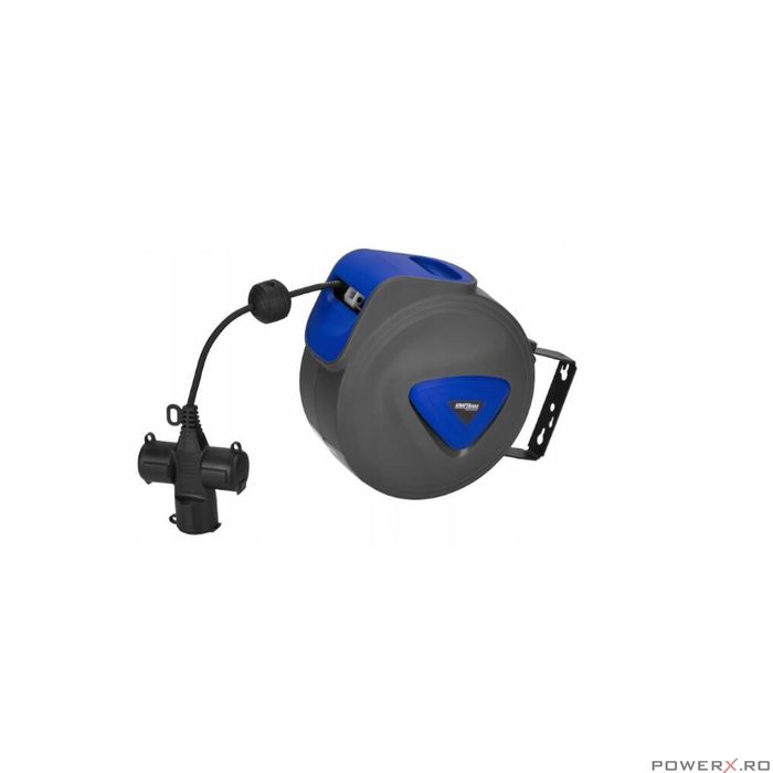 Cablu electric prelungitor cu tambur retractabil automat, 15 m,3 x 1.5