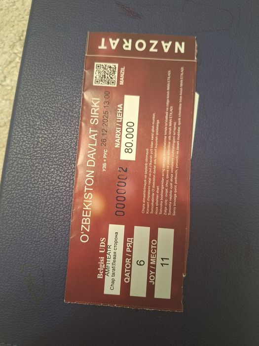 Bilet sotiladi sirkka