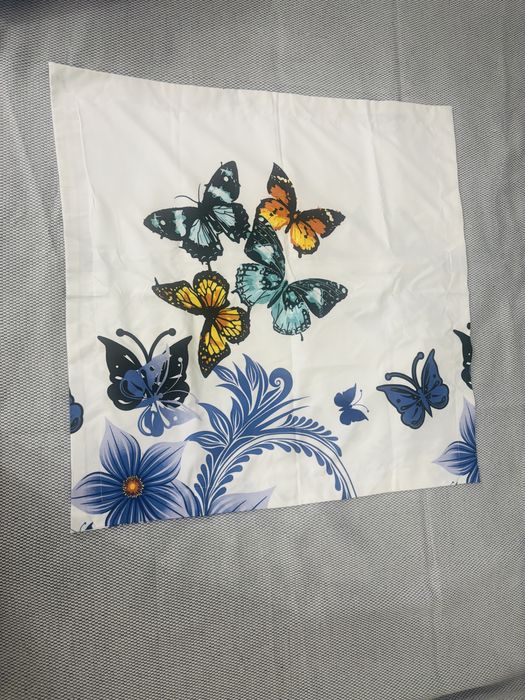 Lenjerie pat dublu 6 piese, material finet cu sintetic