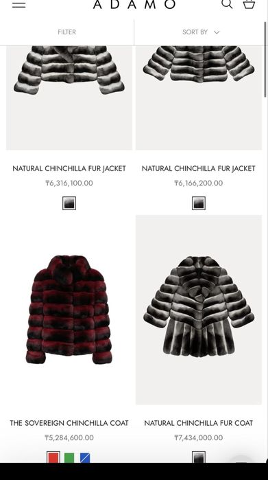 Шуба шиншилла премиум Adamo