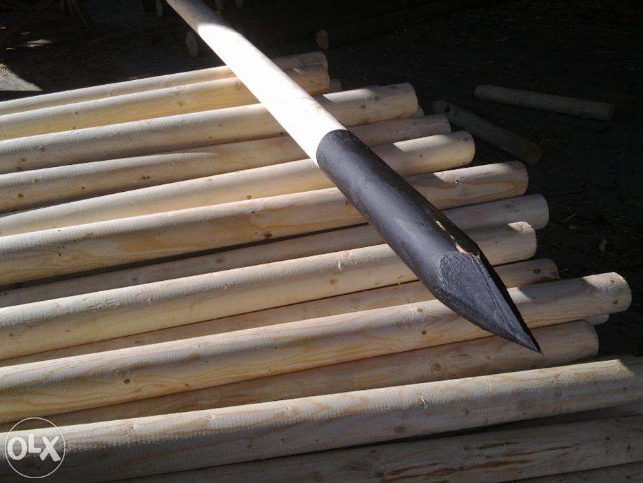 Stalpi de gard ascutiti si izolati