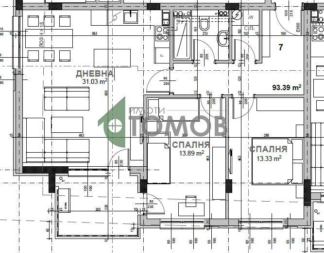 Просторен тристаен апартамент ново строителство в кв. Казански