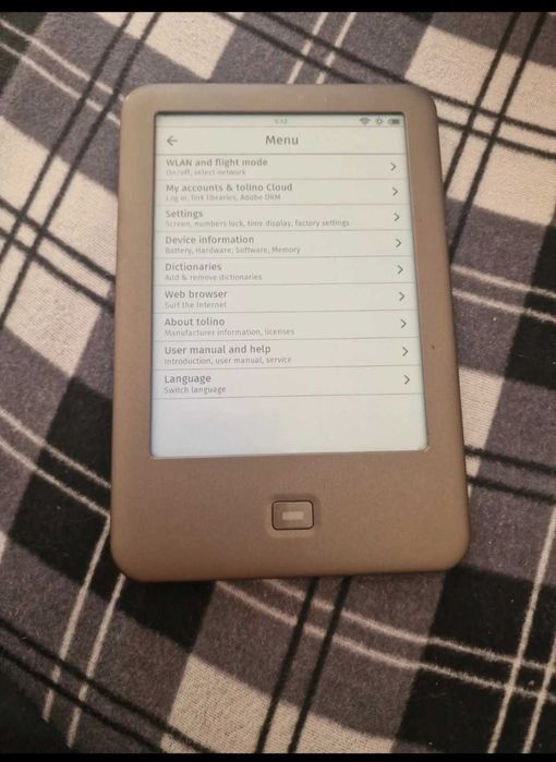 Ebook reader Tolino Shine la cutie ,4000 cărți, iluminare