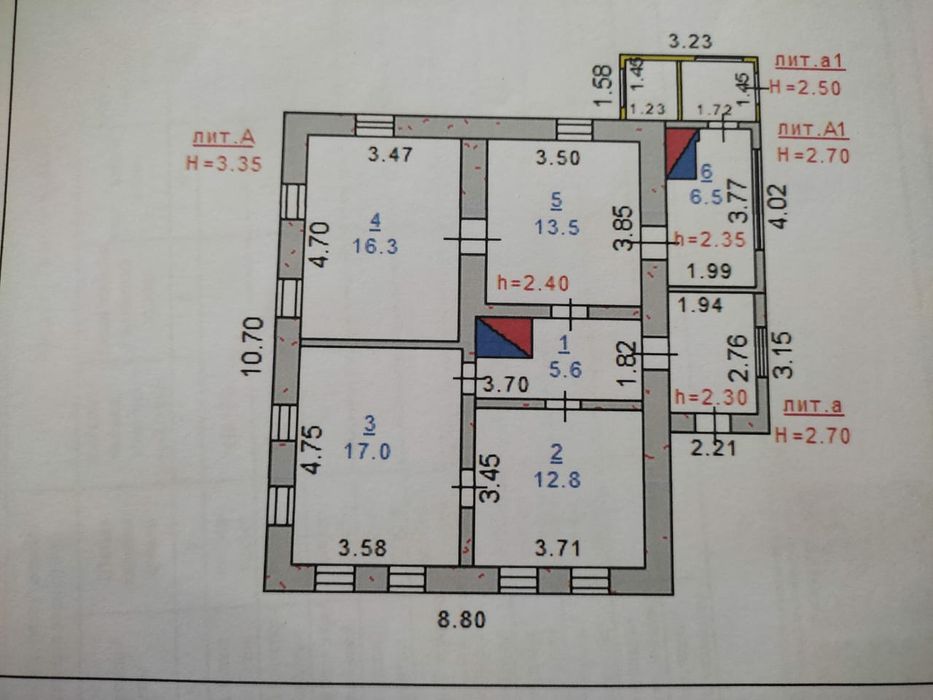 Продам 4-х комнатный дом 71.7 м2, 3 сот.