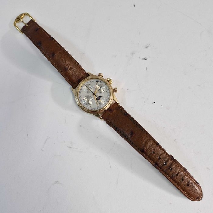 Liquid Money vinde - Ceas Aur 18K Gruen David Cronograf, moon phase