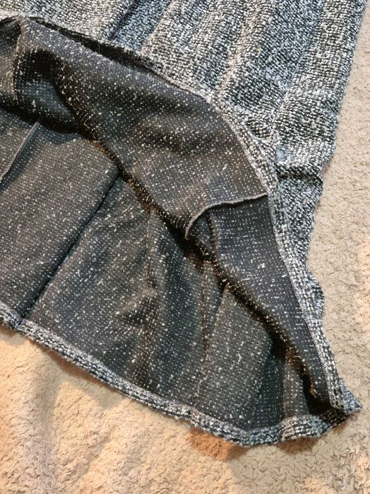 Rochie tricotată cu croială evazată și guler înalt, marimea XXL