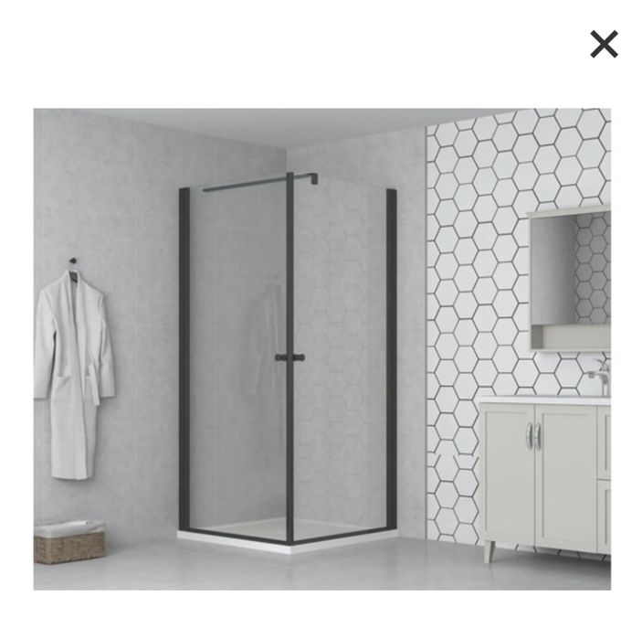 Usa Dus Batanta Basano Modena 90x195 cm Profil Negru mat