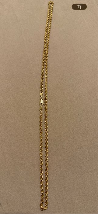 Vand lant aur 14k model snur sau rope chain 6,57 gr 3000 lei