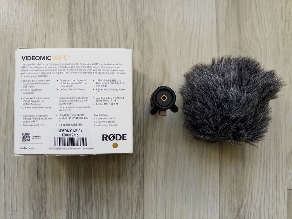 Rode Videomic ME-C+ Microfon pentru Smartphone iOS si Android