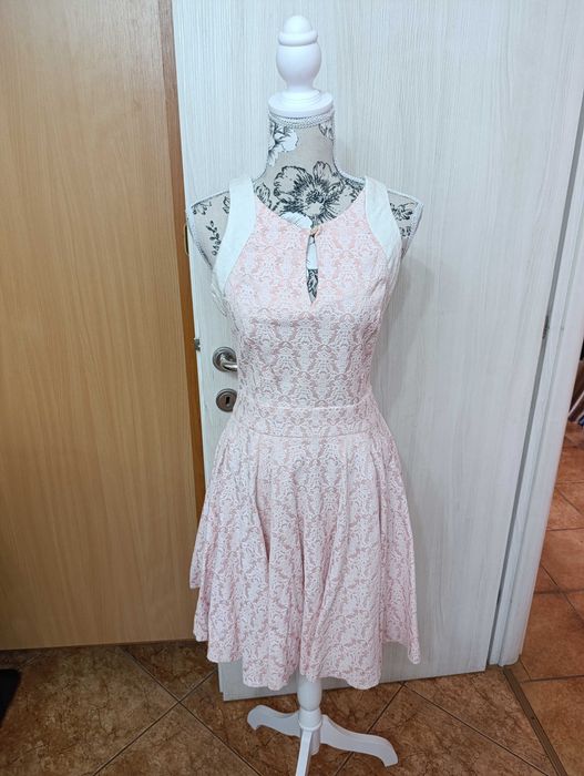 Rochie de vară roz deschis Lashez