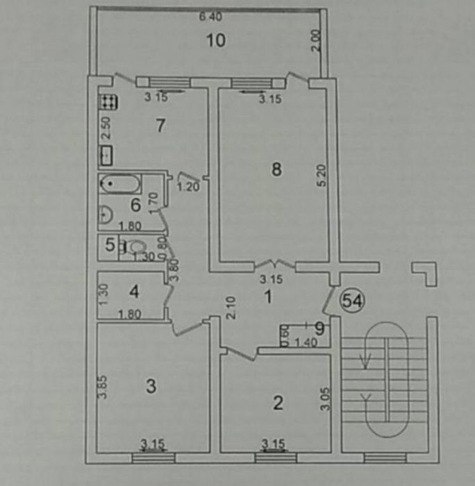 Продаётся квартира на Ц-13 3комнатная, клиника Медион