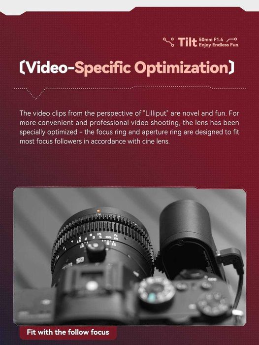 Объектив TTArtisan Tilt 50mm F1.4 для Canon RF