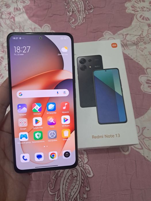 Xiaomi Redmi Note 13 8+8/128GB Black Igravoy Karobka Holati Ideal Zor