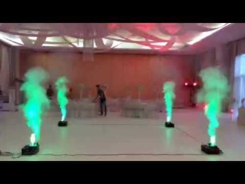 efecte speciale: fum, artificii, sparkulare, flacare, jeturi CO2