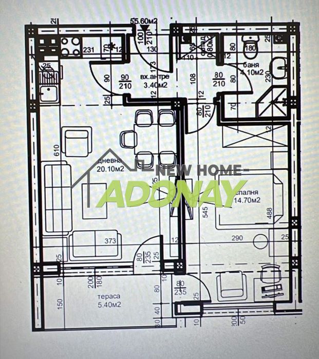 Продава се Двустаен апартамент в Пловдив, Южен - 65 кв.м за 1047 €/кв.м - Снимка #1