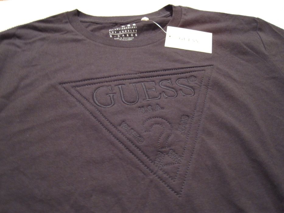 Оригинална черна тениска GUESS от USA