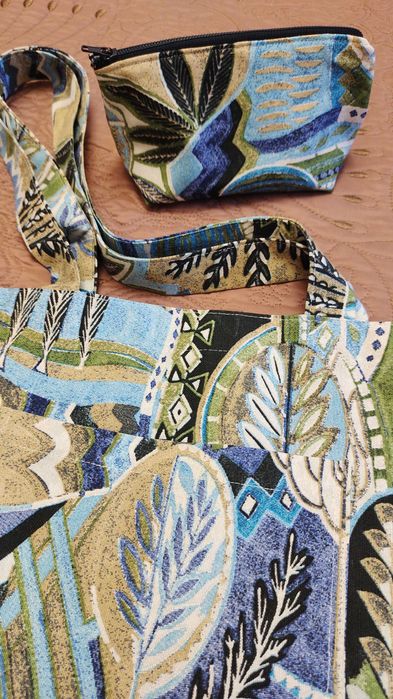 Комплект: шоппер летний женский+косметичка