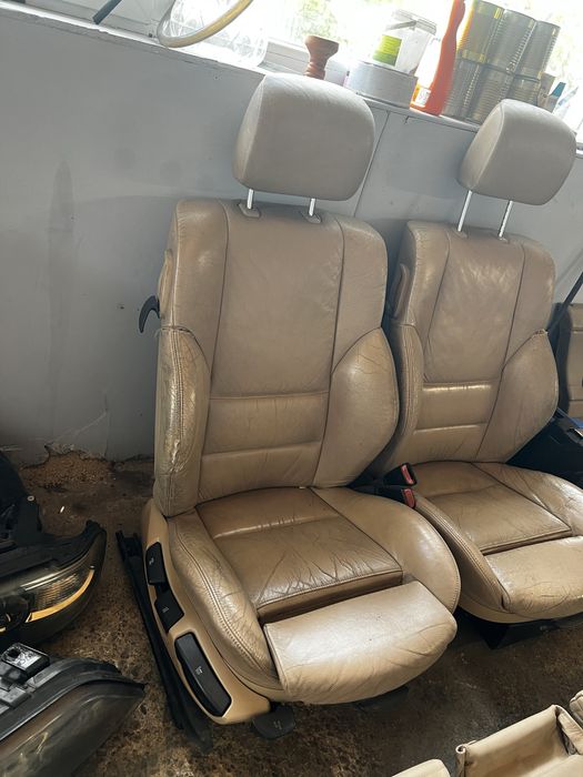 Салон за e46 coupe кожено бежово рекаро