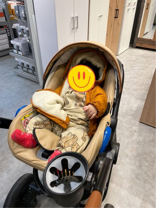 Carucior 3 in 1 Topaz Lux Beige – Krausman – Testat ADAC