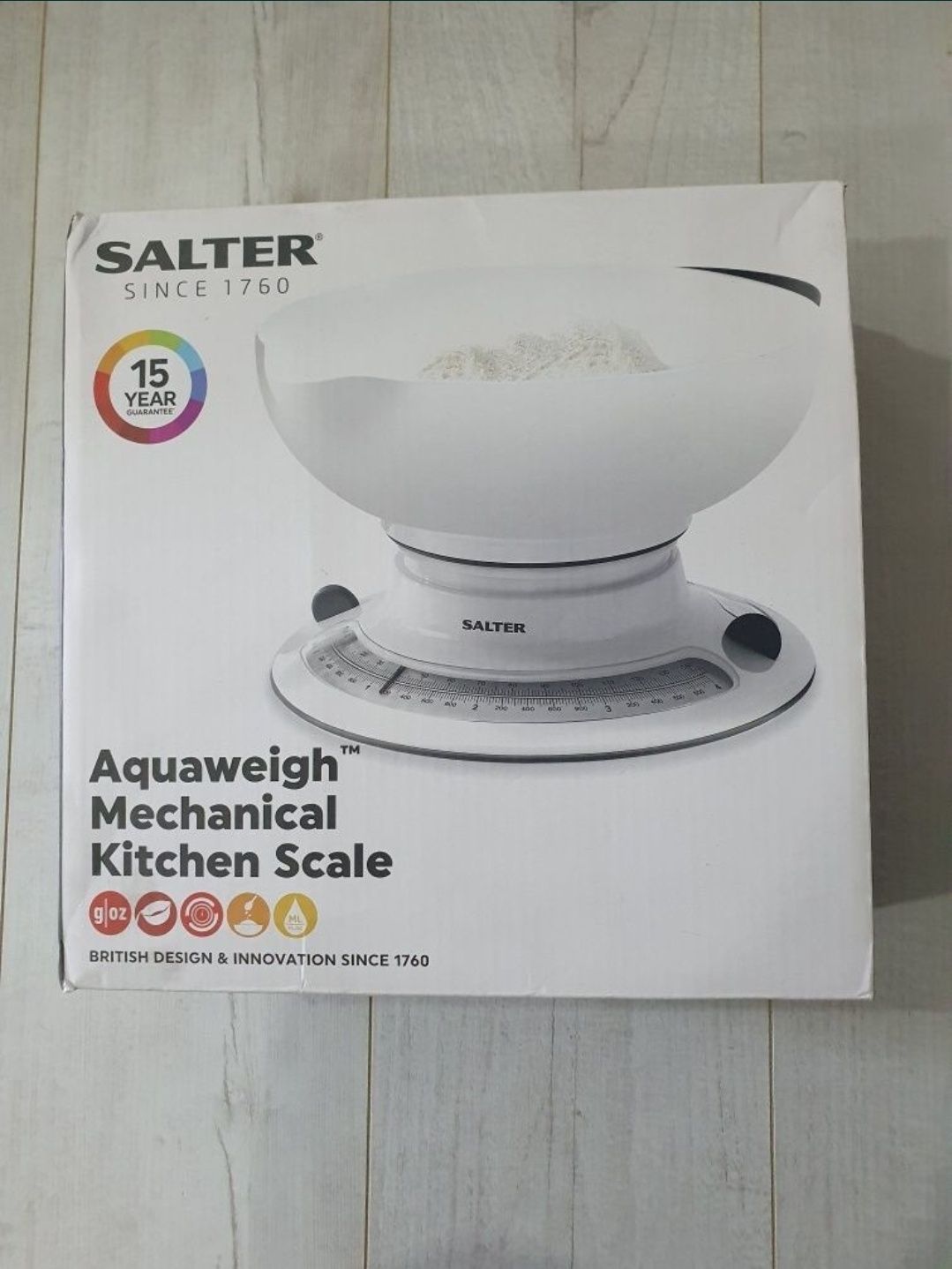 Salter Aquaweigh Mechanical Kitchen Scale, 2.6L Bowl