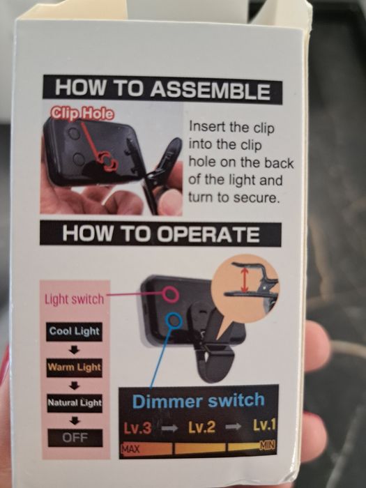 Преносима USB лампа с щипка – за четене и осветление навсякъде