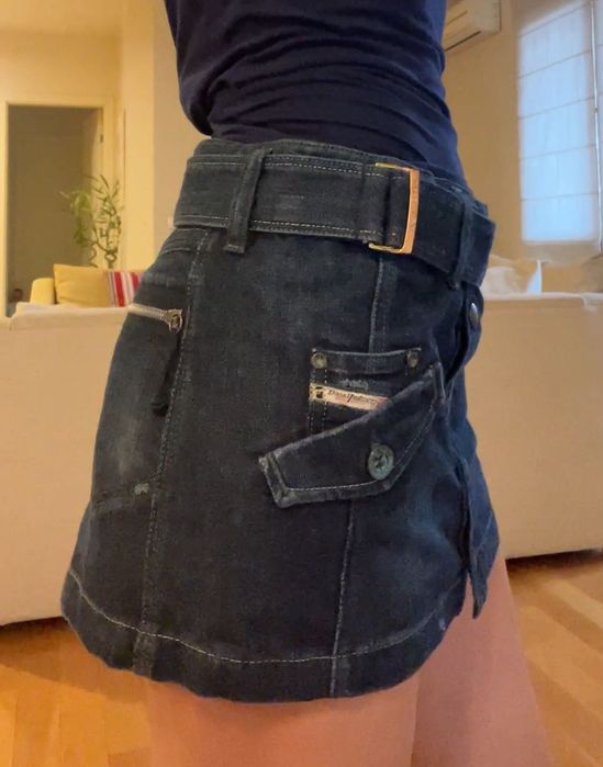 Мини Y2k дънкова пола Diesel