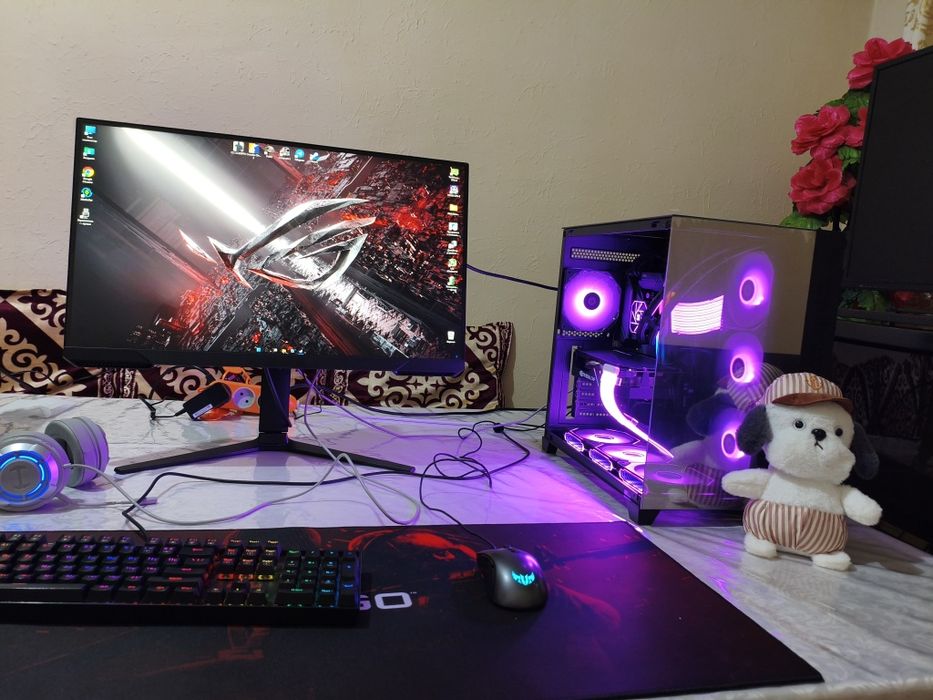 Игровой Компьютер! Панорамный аквариум! i5 12400+Rtx2060Super