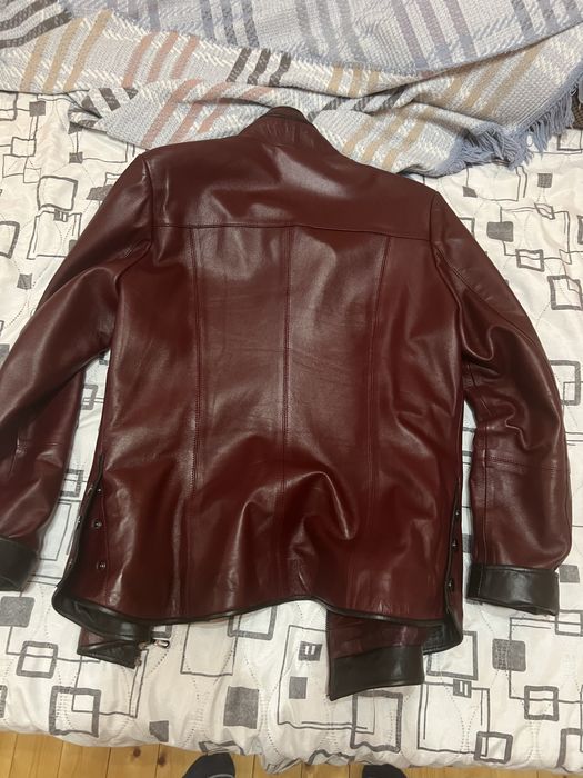 Дамско естествена кожа сако