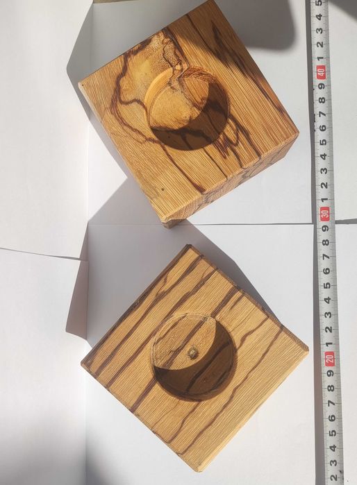 Дървени свещници