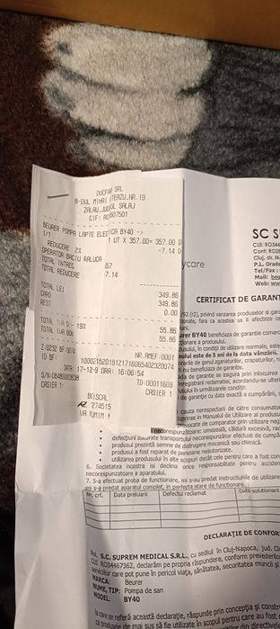 Vând pompa de muls electrică