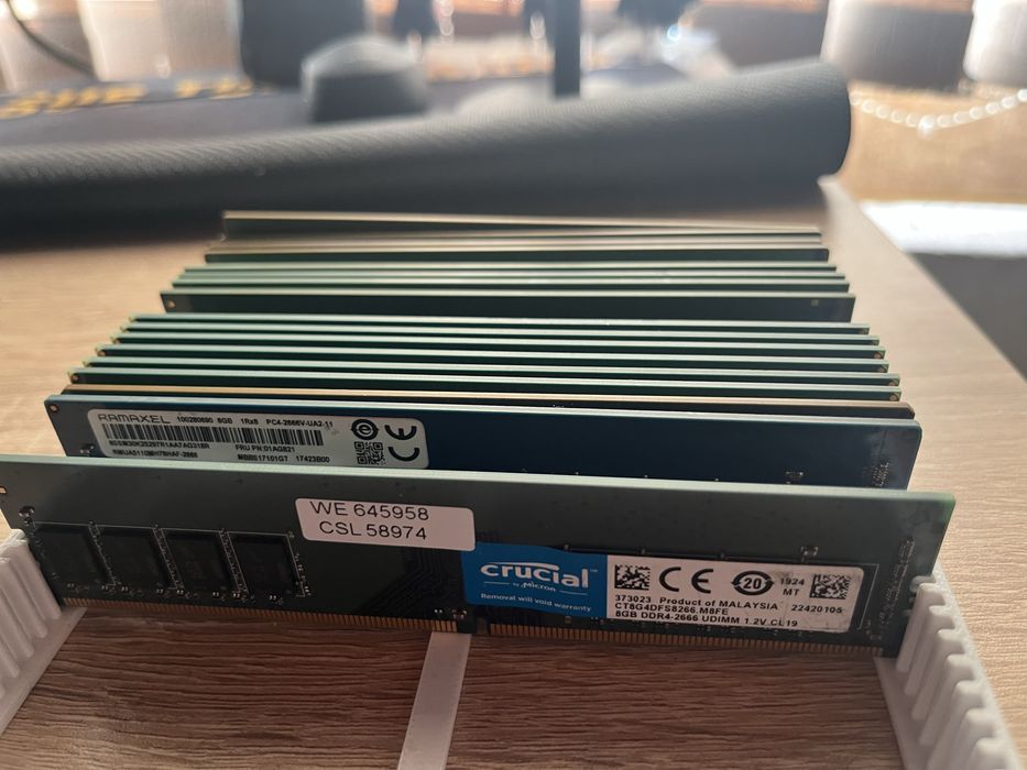 Десктоп Рам Ddr4 8 gb 2666 mhz много броя лот Различни