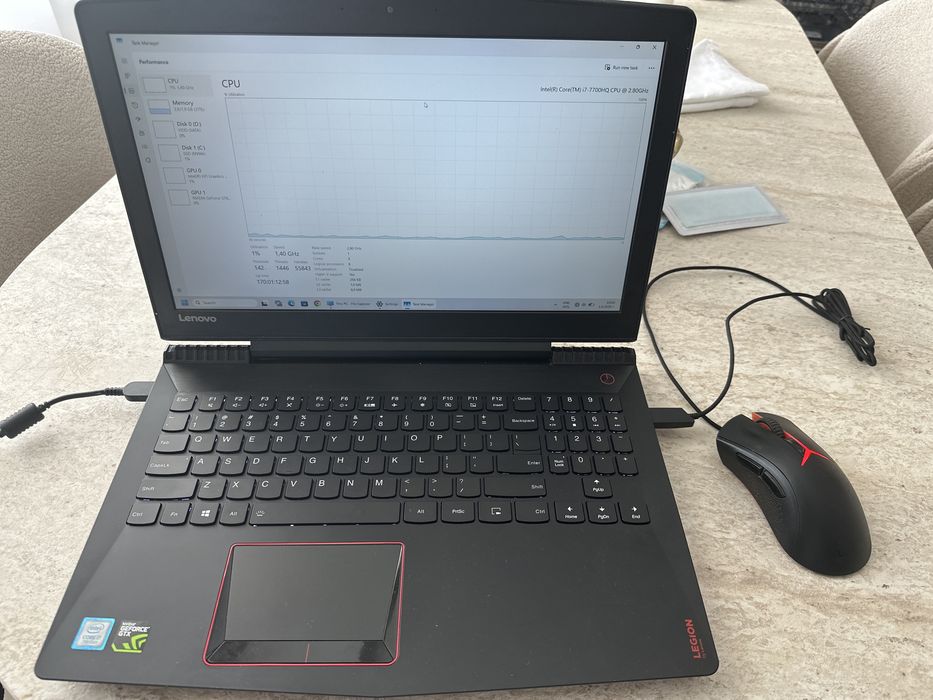 Lenovo Legion Y520 Gaming i7 7700HQ GTX 1050 Ti 512GB SSD + 1TB HDD
