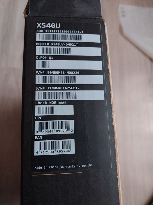 Ноутбук ASUS X540U.