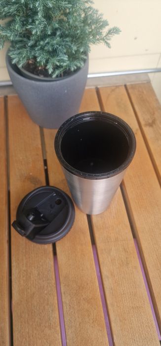 Cană Coffee to go inox cu perete dublu