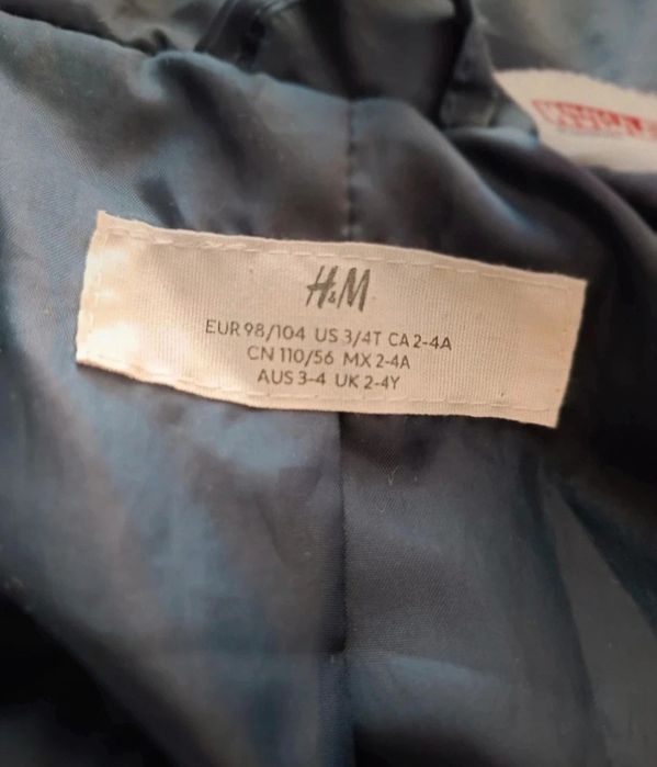 Geaca vătuită H&M Nr 98