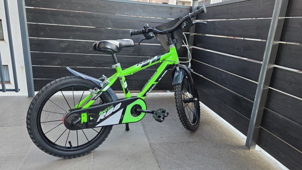 Bicicletă copii Dino Bikes 16" cu roți ajutătoare