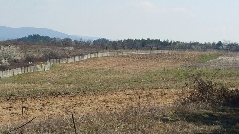 ОГРАДА С Циментови колове и Поцинкована Оградна Мрежа