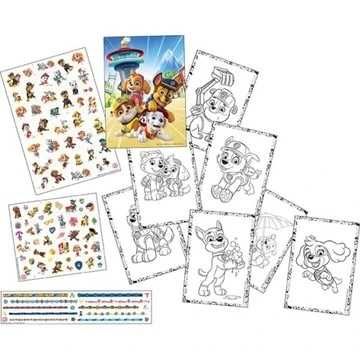 Книжка за оцветяване и Татуировки 100бр комплект Paw Patrol Пес Патрул