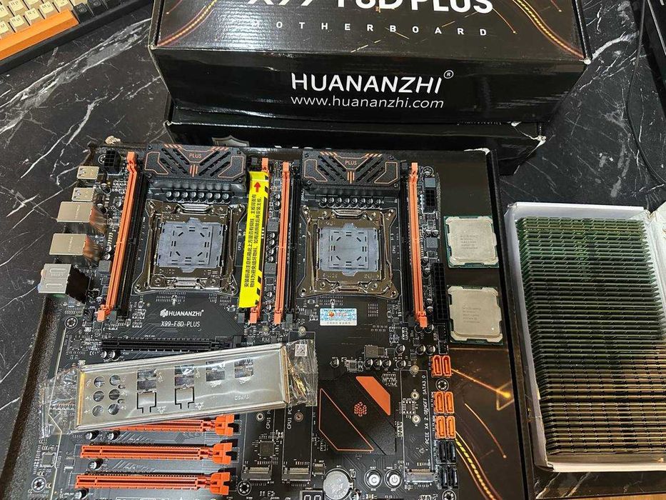 Комплекты x99 HUANANZHI F8D PLUS /с 64 гб озу ддр4/ 40 ядер 80 потоков