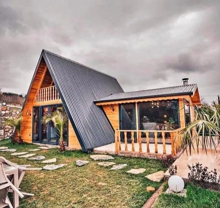 Vand casute tip A 6 x 8.5m din lemn