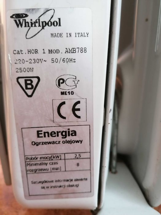 Маслен радиатор Whirpool