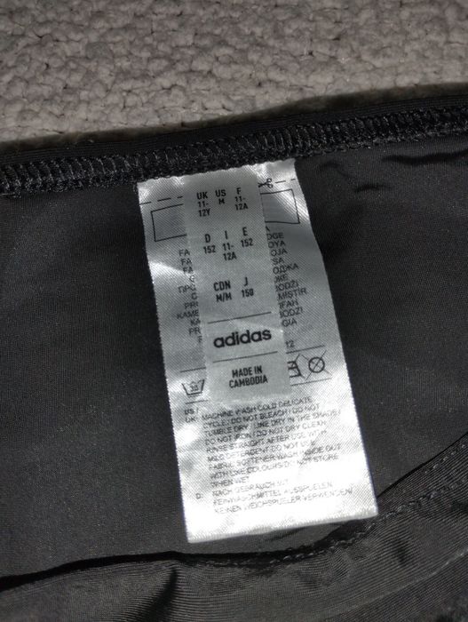 Бански 2 части за момиче Adidas е.140, черен