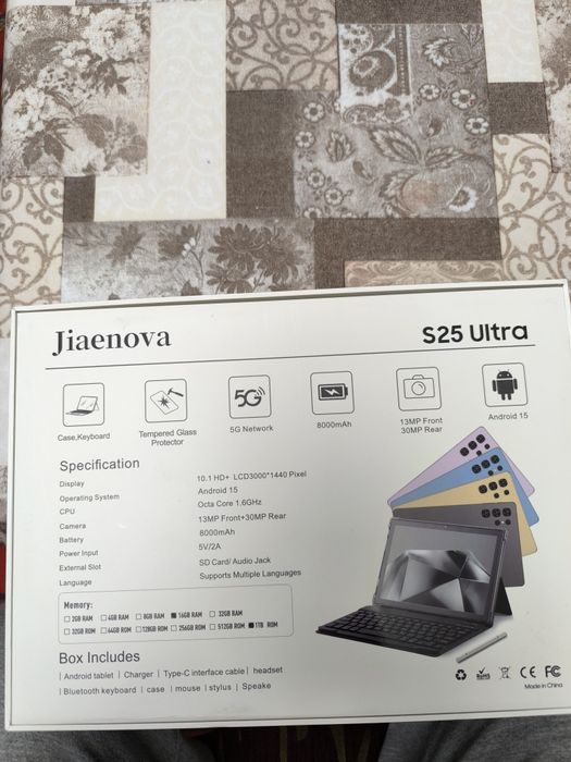 Планшет Jiaenova S25 Ultra