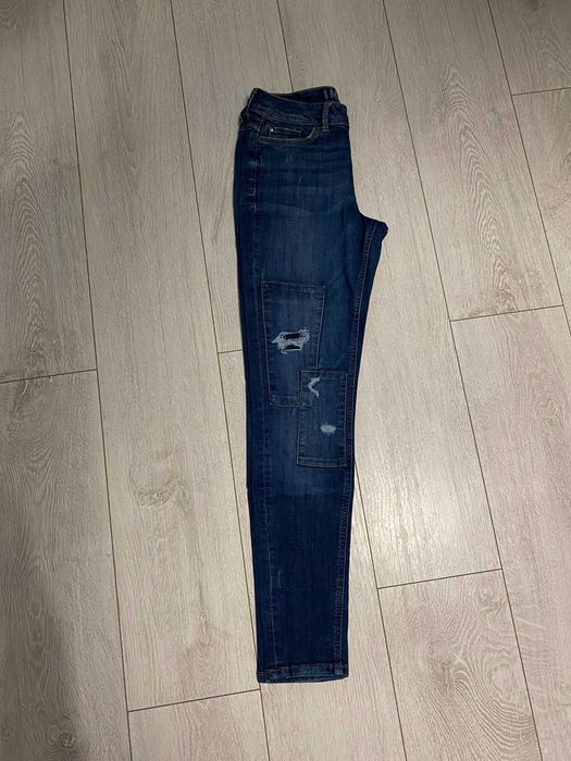 Дънки M&S indigo- С кръпки